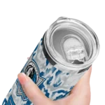 customized dallas mavericks claw marks blue white skinny tumbler best selling 1.webp