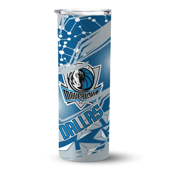 customized dallas mavericks helmet clash blue skinny tumbler best selling 1.webp