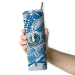 customized dallas mavericks helmet clash blue skinny tumbler best selling 1.webp