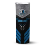 customized dallas mavericks hexagon honeycomb blue black skinny tumbler best selling 1.webp