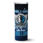 customized dallas mavericks rose romance blue black skinny tumbler best selling 1.webp
