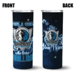 customized dallas mavericks rose romance blue black skinny tumbler best selling 1.webp
