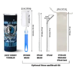 customized dallas mavericks rose romance blue black skinny tumbler best selling 1.webp
