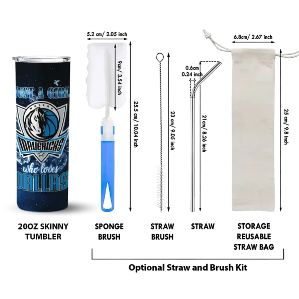 customized dallas mavericks rose romance blue black skinny tumbler new arrival.webp