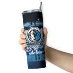 customized dallas mavericks rose romance blue black skinny tumbler best selling 1.webp