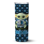 customized dallas mavericks yoda cozy blue black skinny tumbler best selling 1.webp