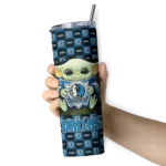 customized dallas mavericks yoda cozy blue black skinny tumbler best selling 1.webp