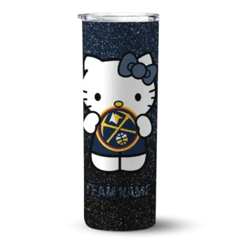 customized denver nuggets hello kitty blue black skinny tumbler best selling 1.webp