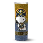 customized denver nuggets snoopy attitude blue skinny tumbler best selling.webp