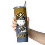 customized denver nuggets snoopy attitude blue skinny tumbler best selling 1.webp