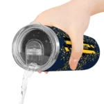 customized denver nuggets star pop blue black skinny tumbler best selling 1.webp