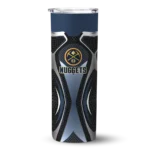 customized denver nuggets superman emblem blue black skinny tumbler best selling 1.webp