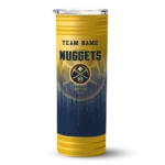 customized denver nuggets swirl texture blue skinny tumbler best selling 1.webp