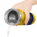 customized denver nuggets swirl texture blue skinny tumbler best selling 1.webp