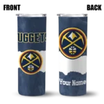 customized denver nuggets torn band blue white skinny tumbler best selling 1.webp