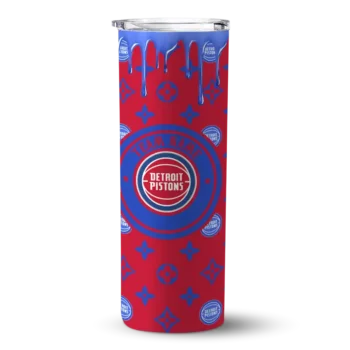 customized detroit pistons camo streak red skinny tumbler best selling 1.webp