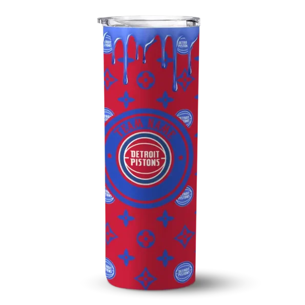 customized detroit pistons camo streak red skinny tumbler best selling 1.webp
