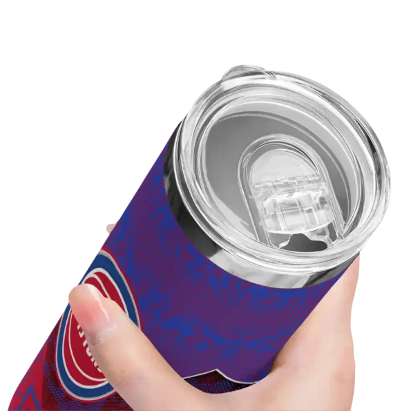 customized detroit pistons spiral burst print red skinny tumbler high quality.webp