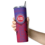 customized detroit pistons spiral burst print red skinny tumbler best selling 1.webp