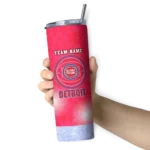 customized detroit pistons starburst tiles red skinny tumbler best selling 1.webp