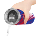 customized detroit pistons web stripes red white skinny tumbler best selling 1.webp