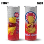 customized detroit pistons winnie the pooh red gray skinny tumbler best selling 1.webp