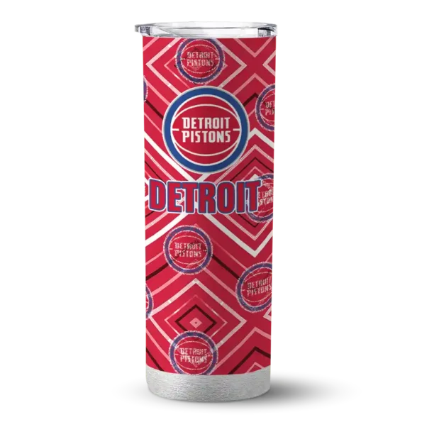 customized detroit pistons zipper leopard red skinny tumbler best selling 1.webp