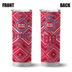 customized detroit pistons zipper leopard red skinny tumbler best selling 1.webp
