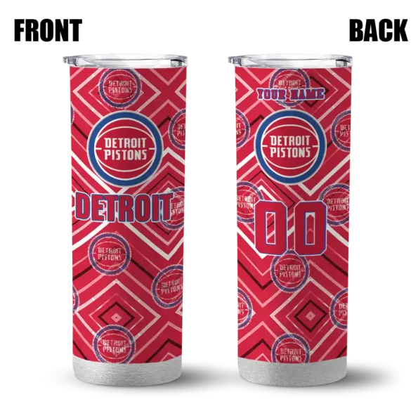 customized detroit pistons zipper leopard red skinny tumbler fashion forward.webp
