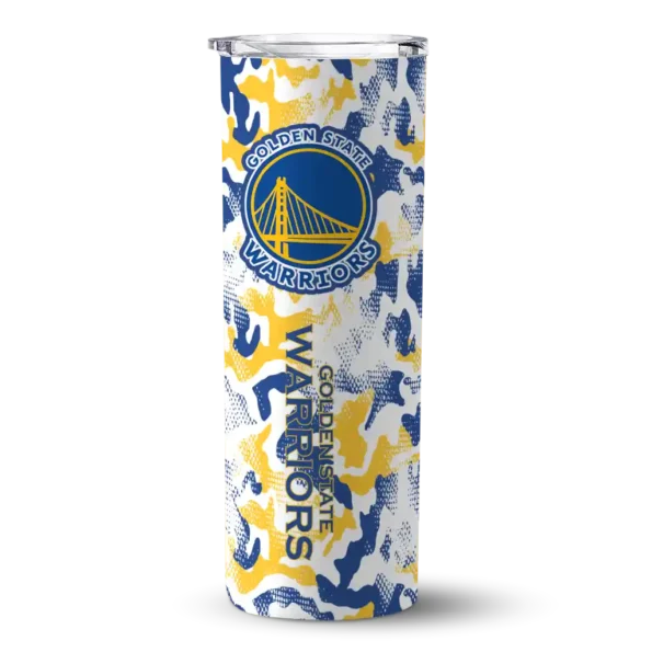 customized golden state warriors claw marks blue white skinny tumbler best selling 1.webp