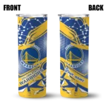 customized golden state warriors helmet clash blue skinny tumbler best selling 1.webp