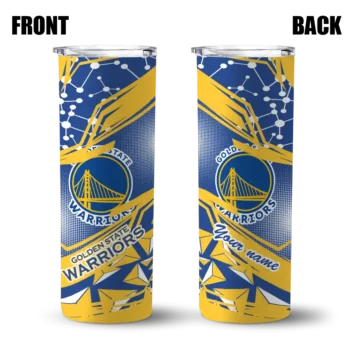 customized golden state warriors helmet clash blue skinny tumbler fashion forward.webp