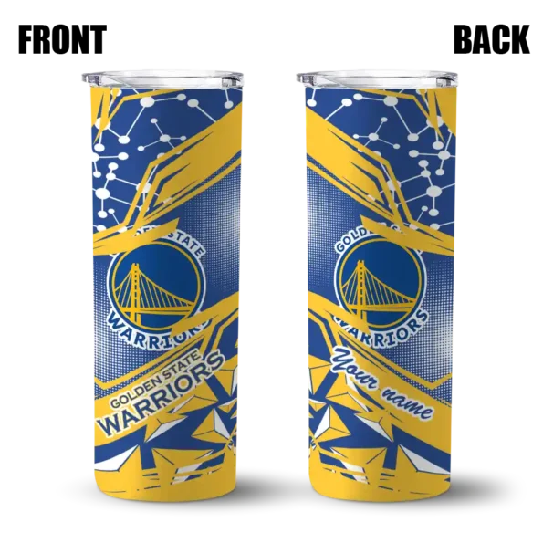 customized golden state warriors helmet clash blue skinny tumbler fashion forward.webp