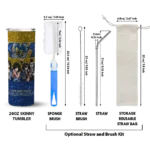customized golden state warriors kiss band yellow skinny tumbler best selling 1.webp