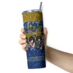 customized golden state warriors kiss band yellow skinny tumbler best selling 1.webp