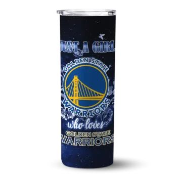 customized golden state warriors rose romance blue black skinny tumbler best selling.webp
