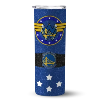 customized golden state warriors star cluster blue skinny tumbler best selling 1.webp