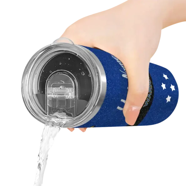 customized golden state warriors star cluster blue skinny tumbler latest model.webp