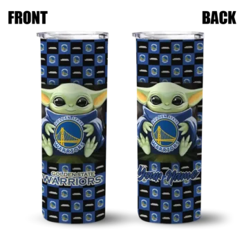 customized golden state warriors yoda cozy blue black skinny tumbler fashion forward 1.webp