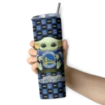 customized golden state warriors yoda cozy blue black skinny tumbler best selling 1.webp