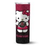customized houston rockets hello kitty red black skinny tumbler best selling 1.webp