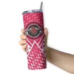 customized houston rockets monogram burst red white skinny tumbler best selling 1.webp