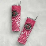 customized houston rockets monogram burst red white skinny tumbler best selling 1.webp