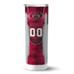customized houston rockets stacked diamond red skinny tumbler best selling 1.webp