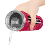 customized houston rockets star pop red black skinny tumbler best selling 1.webp