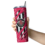 customized houston rockets star pop red black skinny tumbler best selling 1.webp