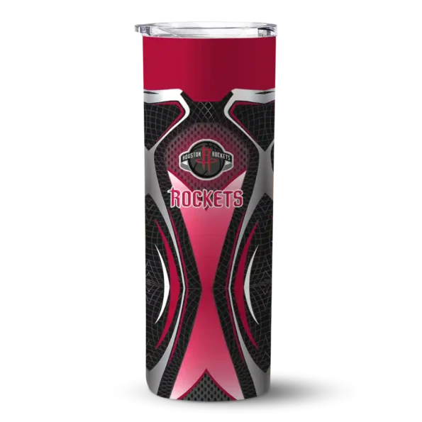 customized houston rockets superman emblem red black skinny tumbler best selling 1.webp