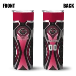customized houston rockets superman emblem red black skinny tumbler best selling 1.webp