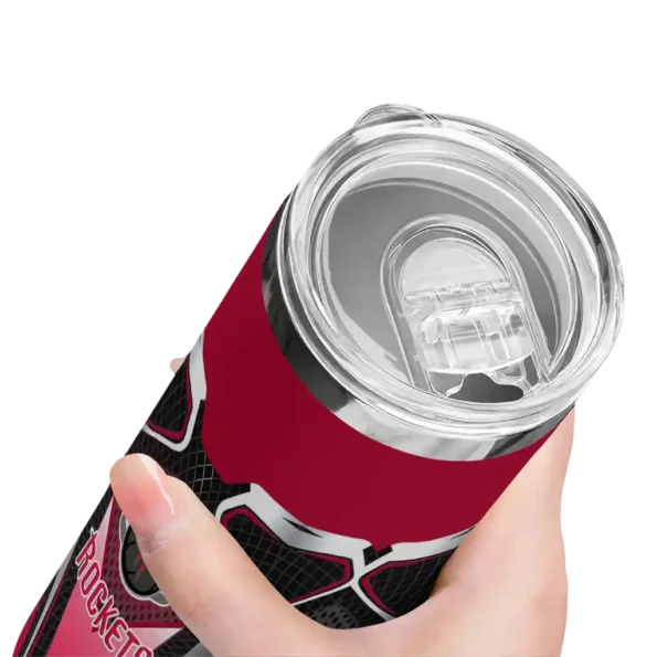 customized houston rockets superman emblem red black skinny tumbler high quality.webp