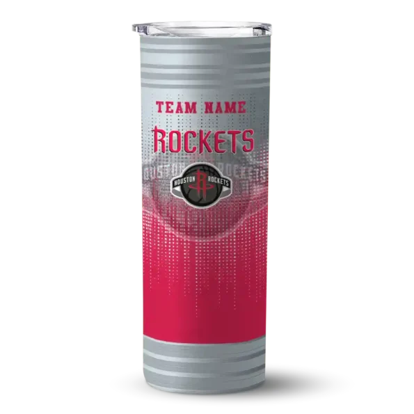 customized houston rockets swirl texture red skinny tumbler best selling 1.webp